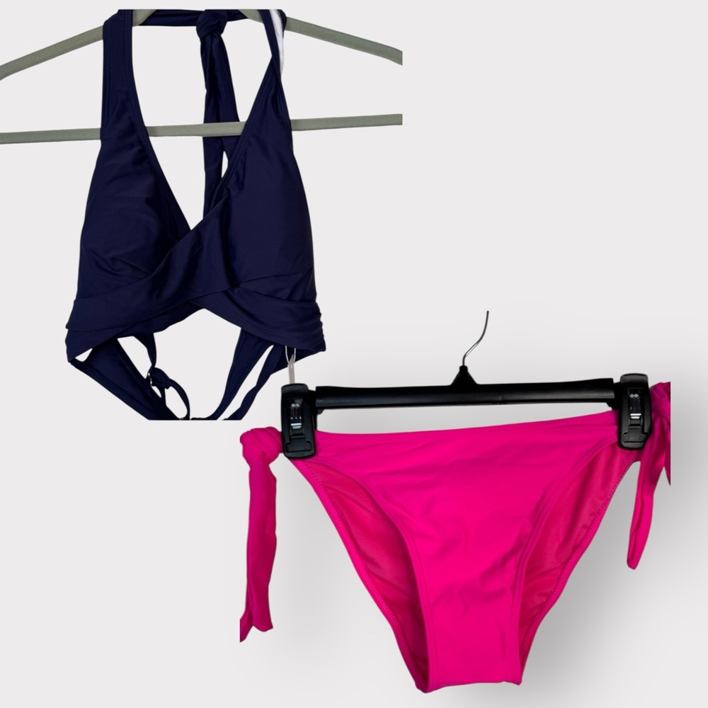 Small Swim Bundle - Holipick Navy Top & Pink Bottoms NWT